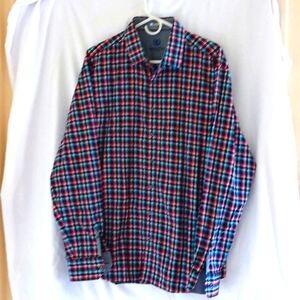 Bugatchi Uomo Plaid Multicolor Cotton Shirt